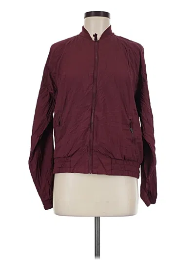 Pre-owned Athleta Jacket In Burgundy