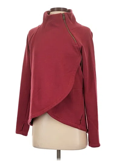 Pre-owned Athleta Jacket In Burgundy