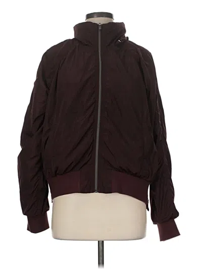 Pre-owned Athleta Jacket In Burgundy