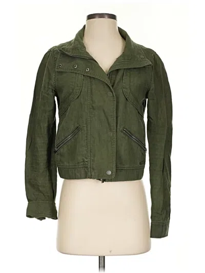 Pre-owned Athleta Jacket In Green
