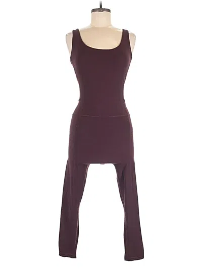 Pre-owned Athleta Jumpsuit In Burgundy