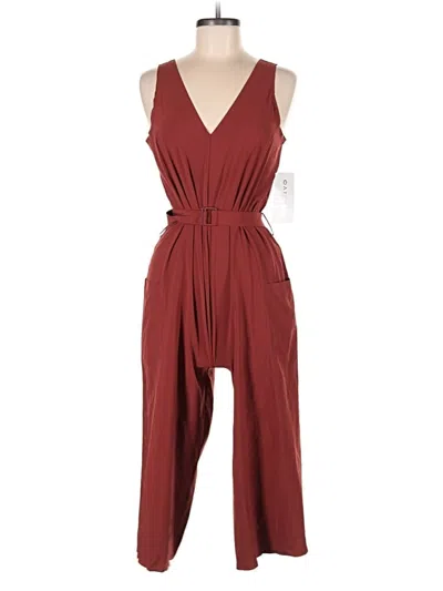 Pre-owned Athleta Jumpsuit In Burgundy