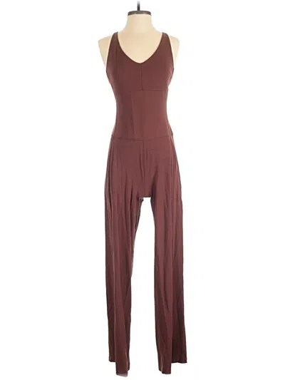 Pre-owned Athleta Jumpsuit In Burgundy