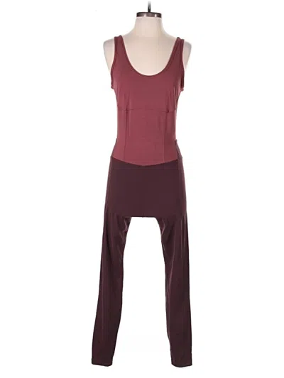 Pre-owned Athleta Jumpsuit In Burgundy