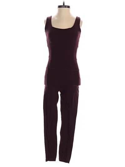 Pre-owned Athleta Jumpsuit In Burgundy