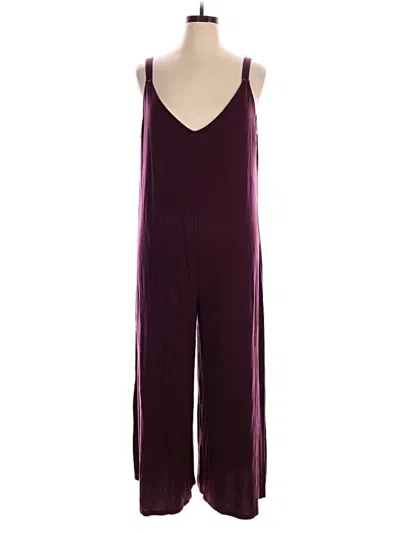 Pre-owned Athleta Jumpsuit In Burgundy