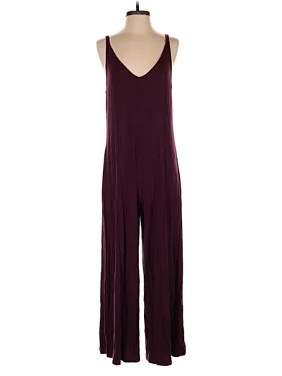 Pre-owned Athleta Jumpsuit In Burgundy