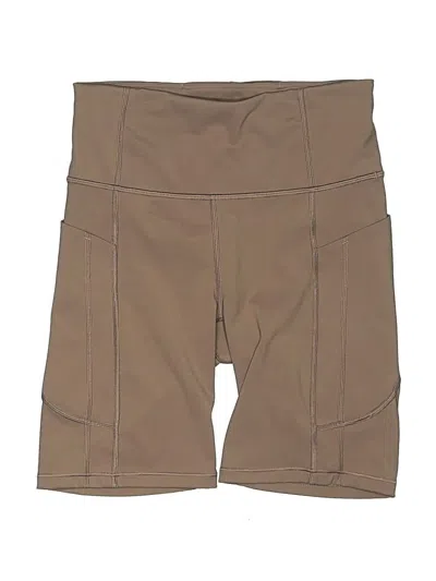 Pre-owned Athleta Khaki Shorts In Brown