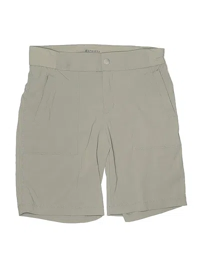 Pre-owned Athleta Khaki Shorts In Green
