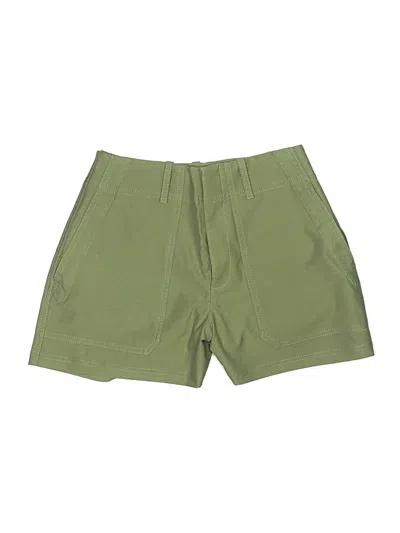 Pre-owned Athleta Khaki Shorts In Green