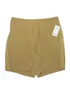 Athleta Khaki Shorts In Silver