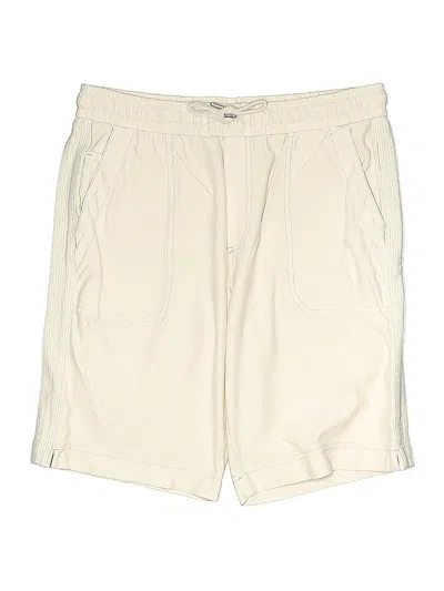 Pre-owned Athleta Khaki Shorts In White