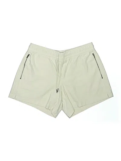 Pre-owned Athleta Khaki Shorts In White