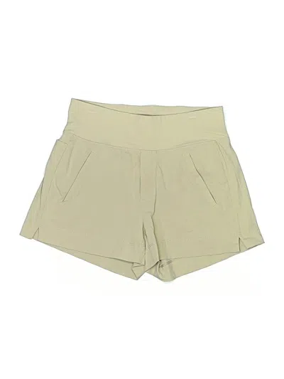 Pre-owned Athleta Khaki Shorts In White