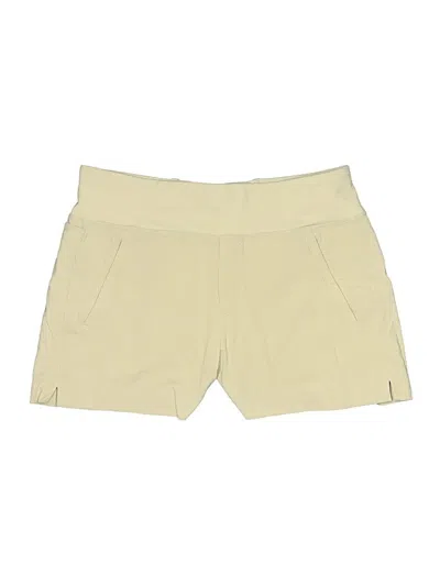 Pre-owned Athleta Khaki Shorts In Yellow