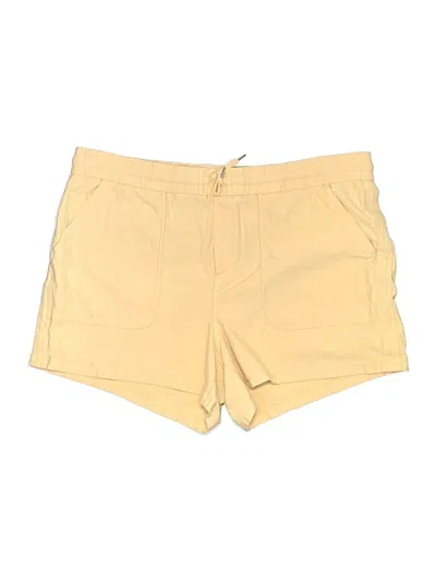 Pre-owned Athleta Khaki Shorts In Yellow