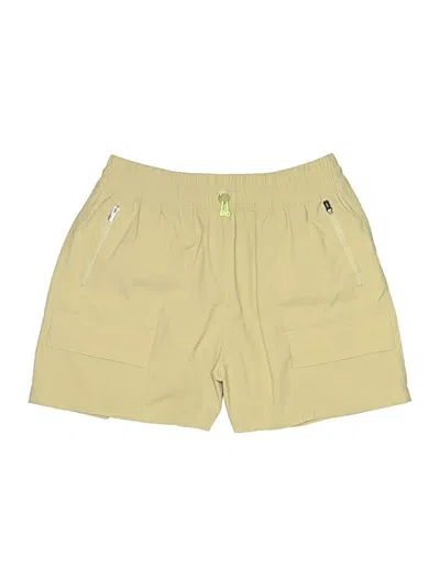 Pre-owned Athleta Khaki Shorts In Yellow