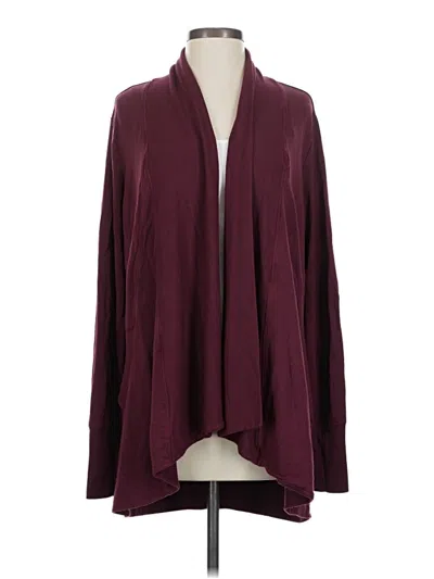 Pre-owned Athleta Kimono In Burgundy
