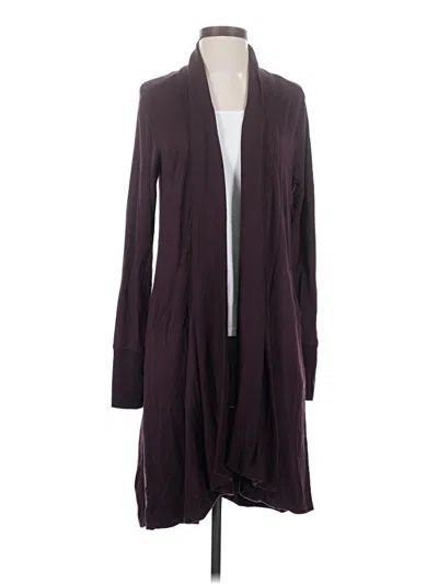 Pre-owned Athleta Kimono In Burgundy