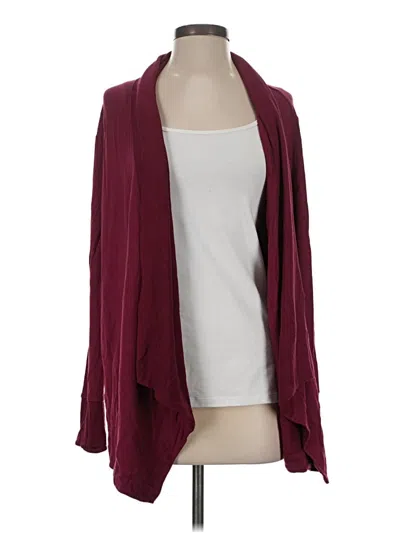 Pre-owned Athleta Kimono In Burgundy