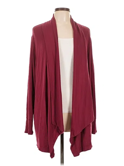 Pre-owned Athleta Kimono In Burgundy