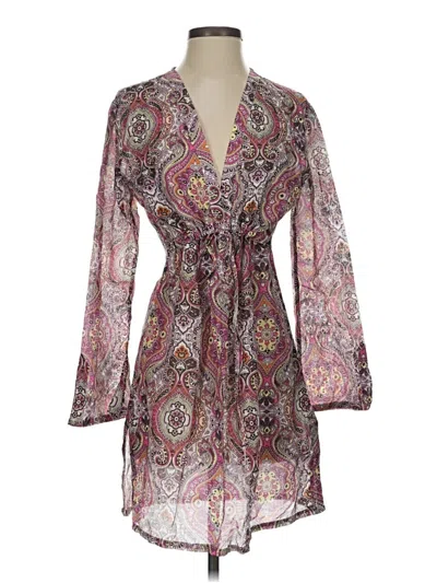 Pre-owned Athleta Kimono In Pink