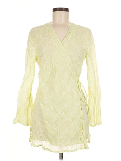 Pre-owned Athleta Kimono In Yellow