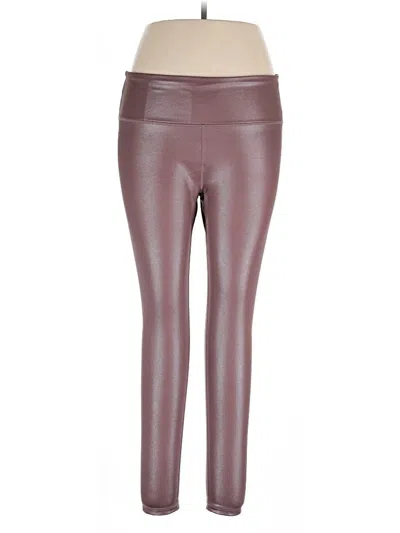 Pre-owned Athleta Leggings In Burgundy