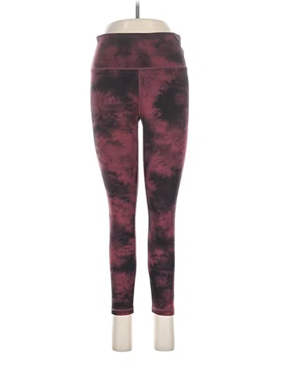 Pre-owned Athleta Leggings In Burgundy