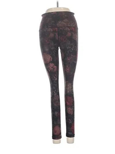 Pre-owned Athleta Leggings In Burgundy