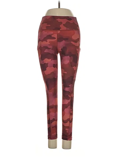 Pre-owned Athleta Leggings In Burgundy
