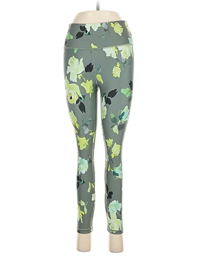 Pre-owned Athleta Leggings In Green