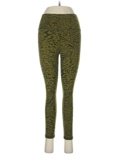 Pre-owned Athleta Leggings In Green