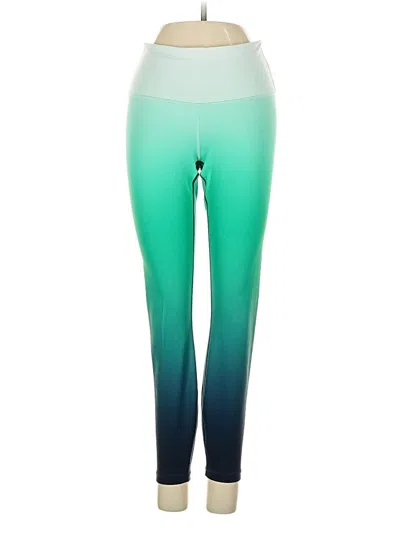 Pre-owned Athleta Leggings In Green