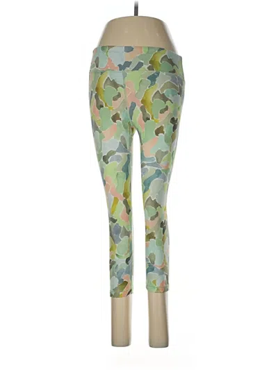 Pre-owned Athleta Leggings In Green
