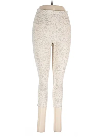 Pre-owned Athleta Leggings In Ivory