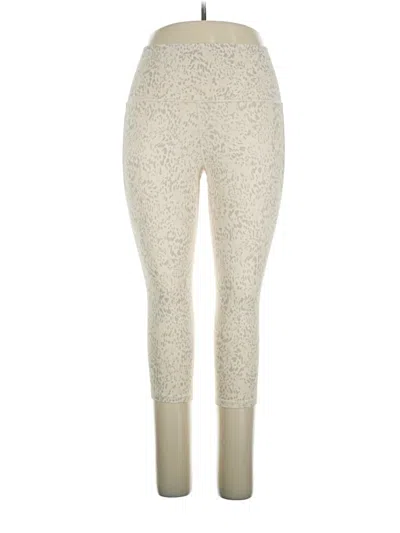 Pre-owned Athleta Leggings In Ivory