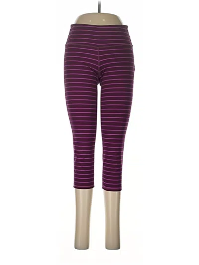 Pre-owned Athleta Leggings In Purple