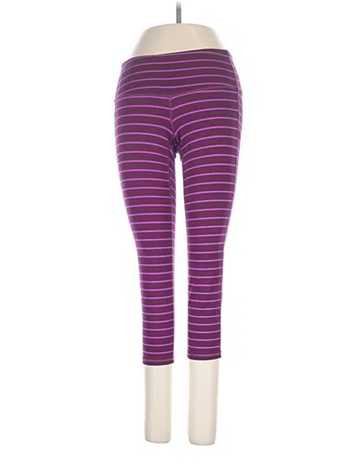 Pre-owned Athleta Leggings In Purple