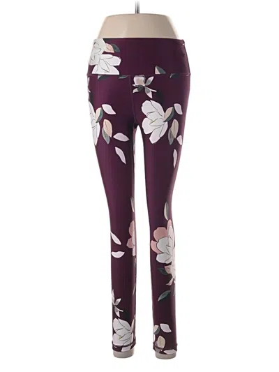 Pre-owned Athleta Leggings In Purple