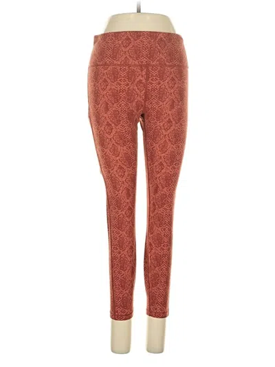 Pre-owned Athleta Leggings In Red
