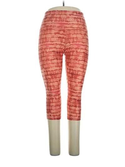Pre-owned Athleta Leggings In Red