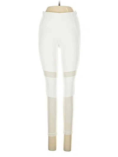 Pre-owned Athleta Leggings In White