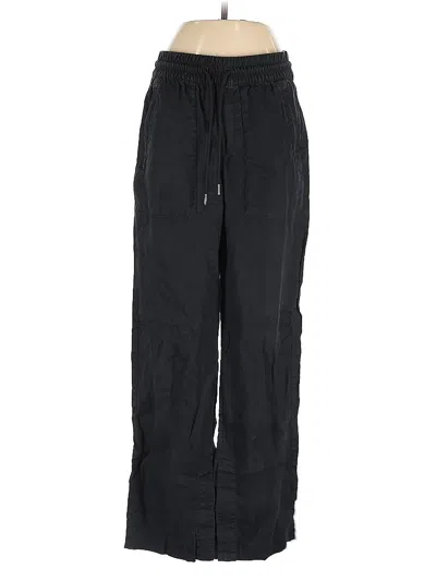Pre-owned Athleta Linen Pants In Black
