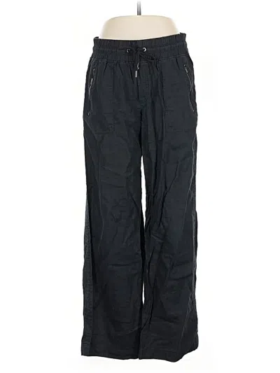Pre-owned Athleta Linen Pants In Black