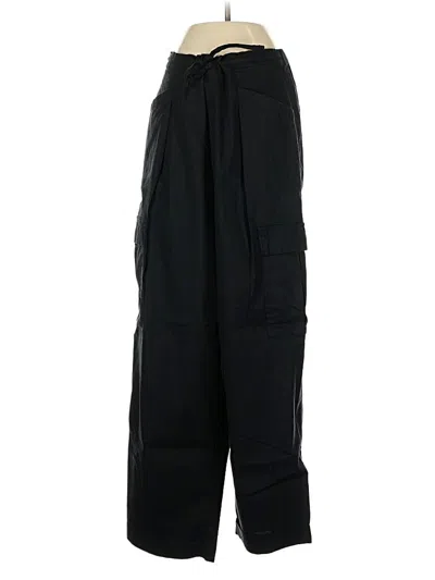 Pre-owned Athleta Linen Pants In Black