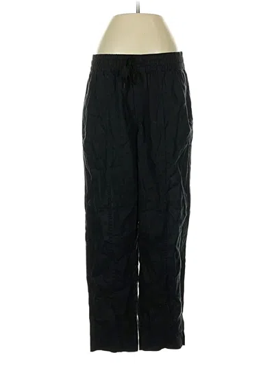 Pre-owned Athleta Linen Pants In Black