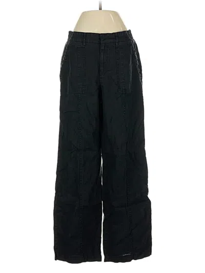 Pre-owned Athleta Linen Pants In Black