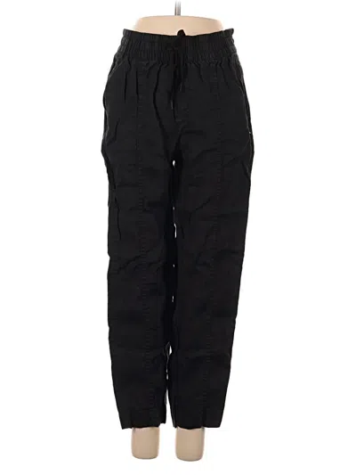 Pre-owned Athleta Linen Pants In Black
