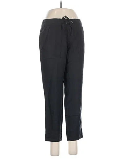 Pre-owned Athleta Linen Pants In Black